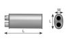 MERCE 6744900501 Middle Silencer, universal